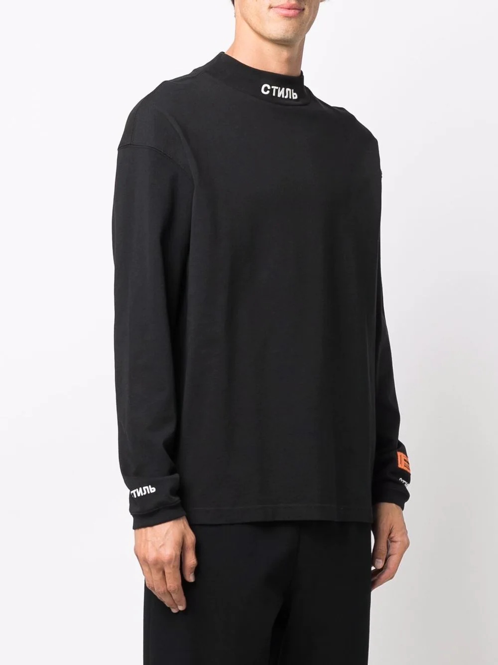 СТИЛЬ-motif mock neck T-Shirt - 3