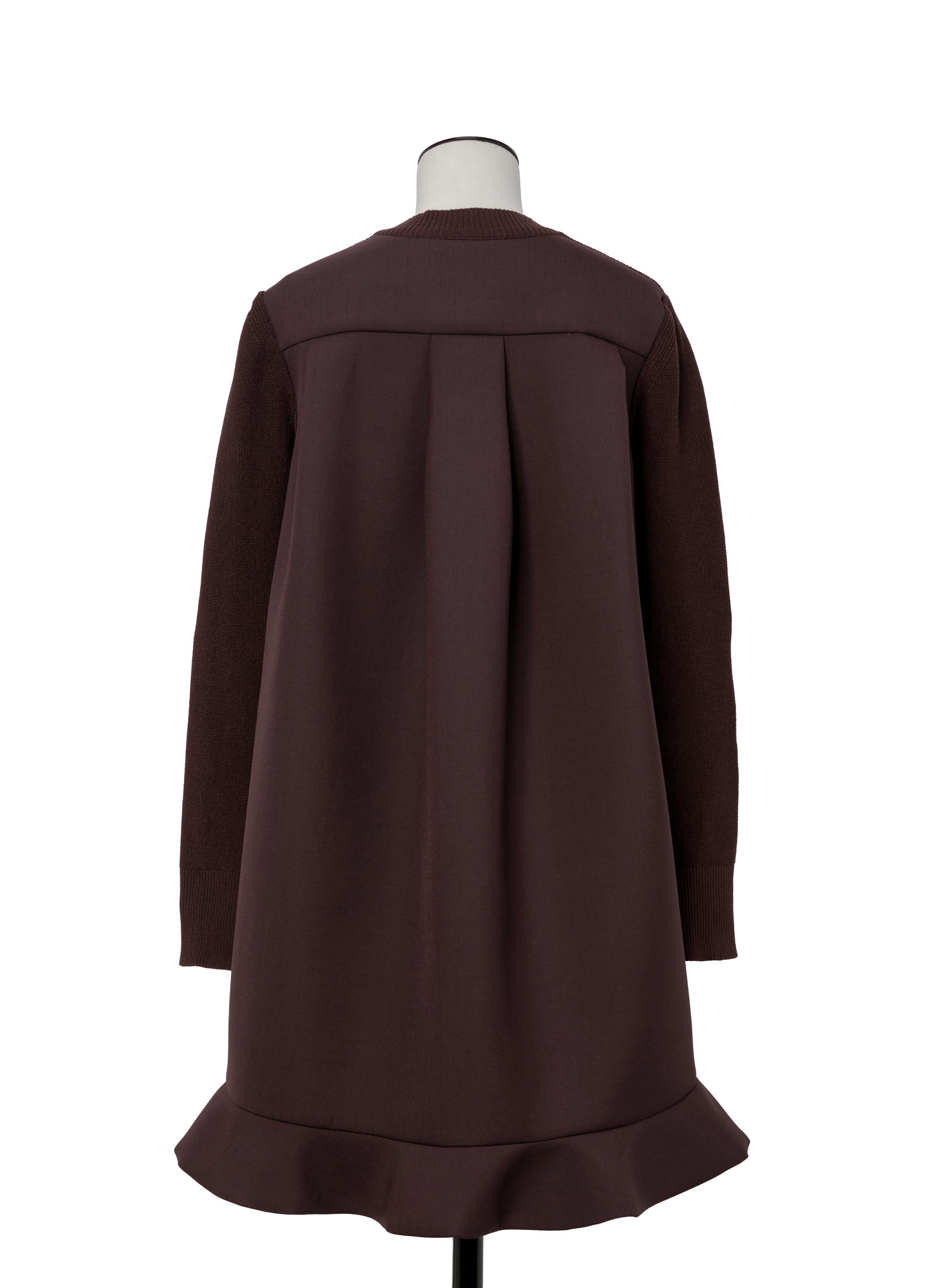Suiting Mix Knit Dress - 4