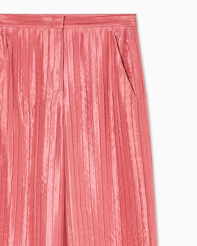 GIORGIO ARMANI WIDE PLEATED SILK TROUSERS outlook