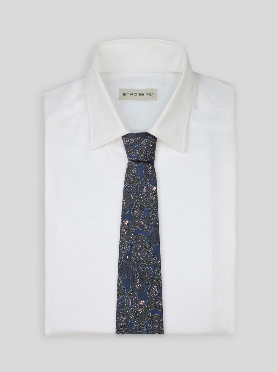 PAISLEY SILK JACQUARD TIE - 2