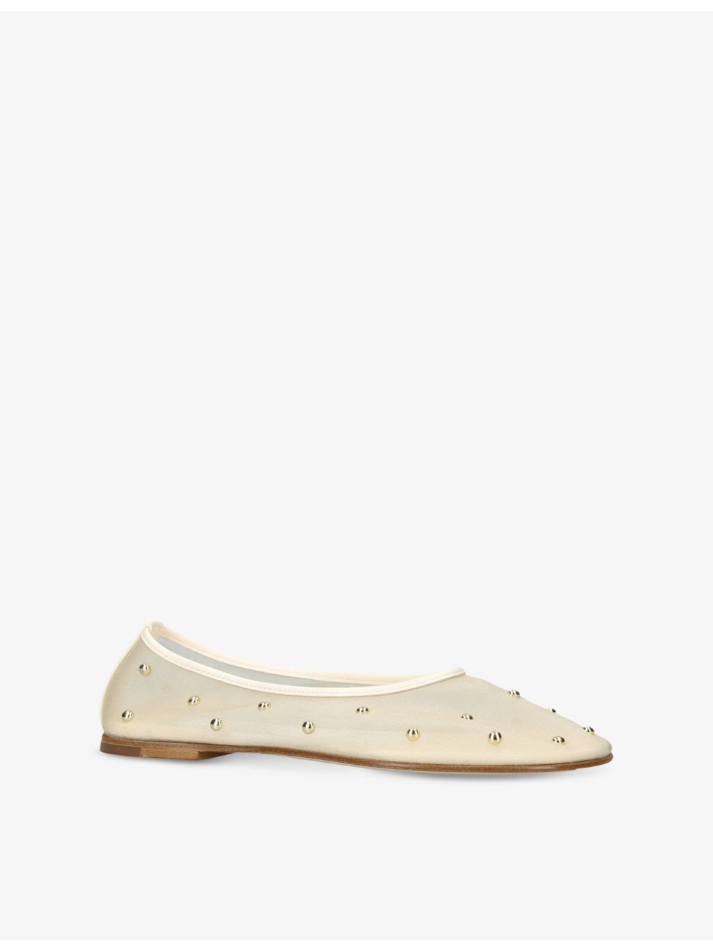 Balla Mesh-Stud Ballet Flats - 3