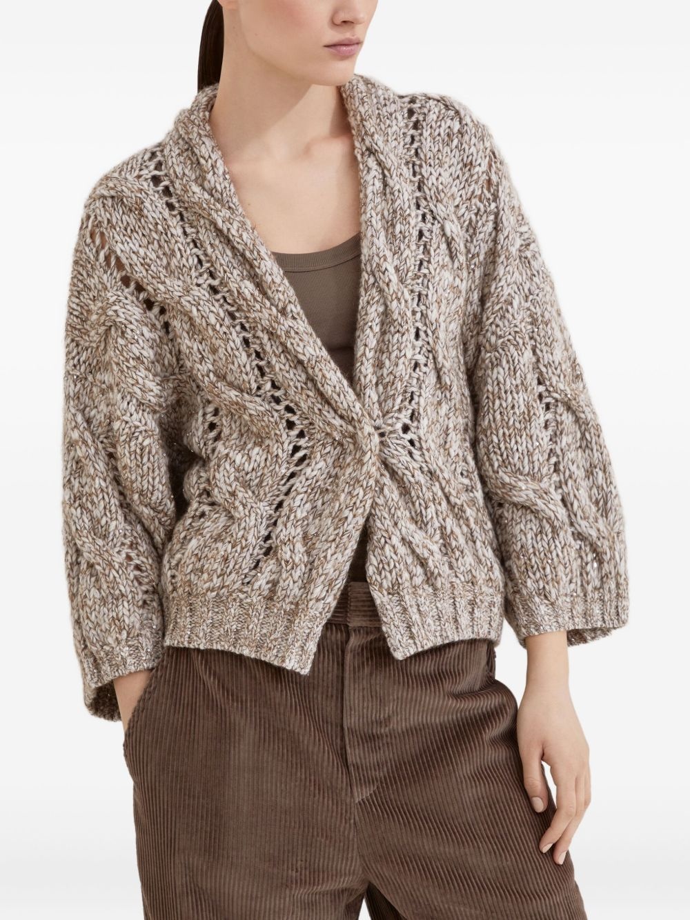 chunky-knit cardigan - 3