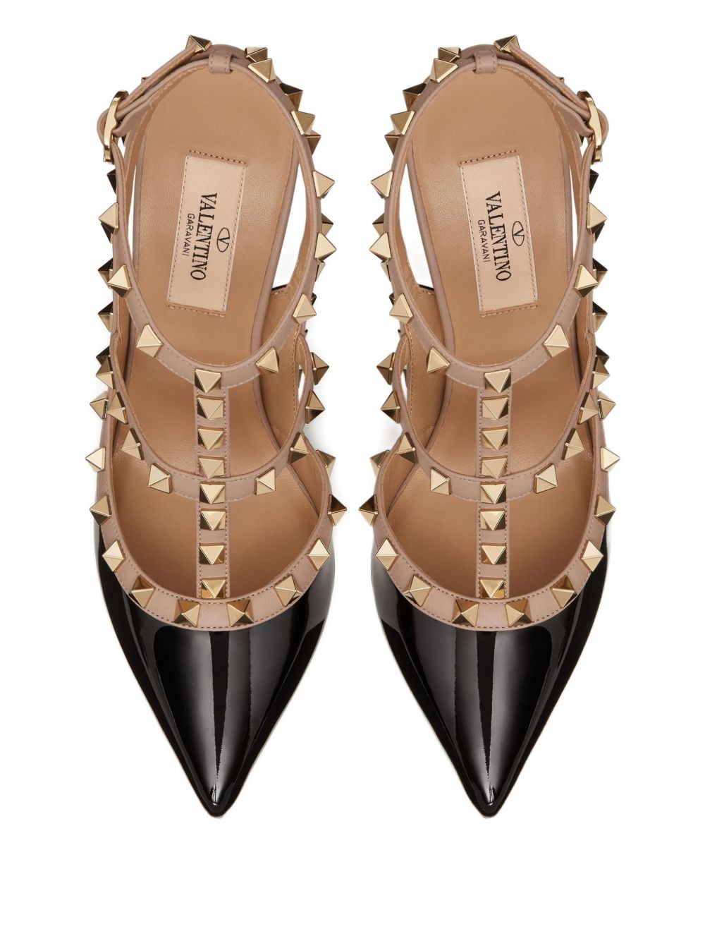 Rockstud ankle strap pumps - 4