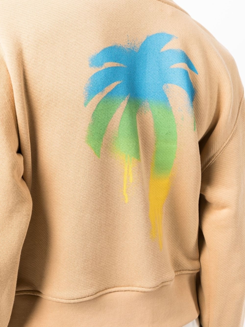 embroidered-logo zip-up hoodie - 5