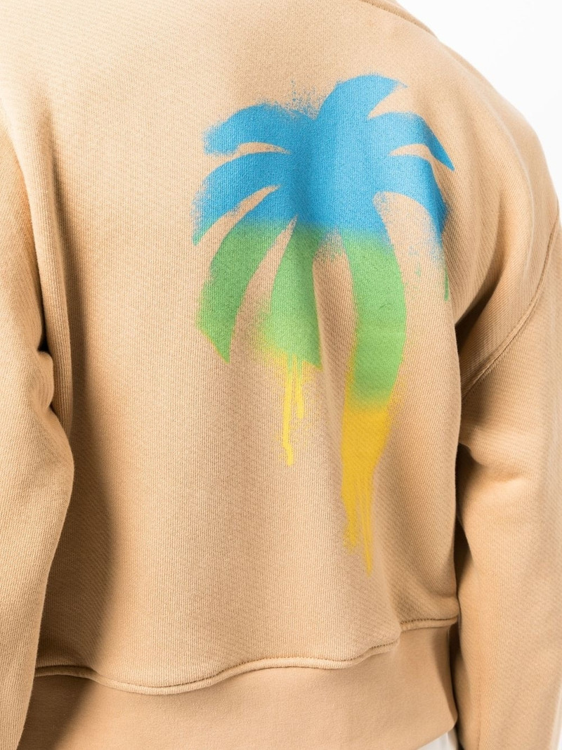 embroidered-logo zip-up 후드 5