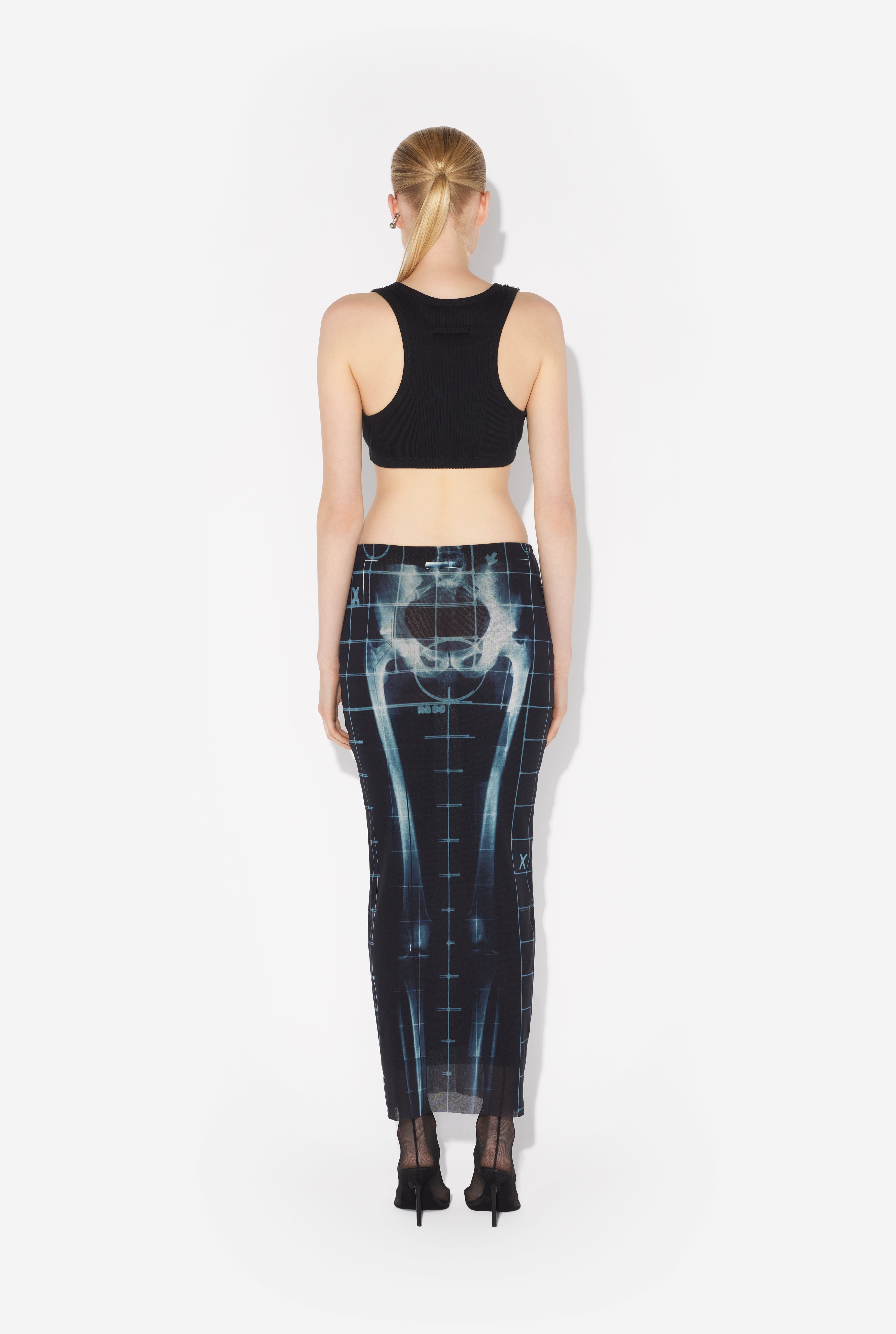 スカート JeanPaul GAULTIER Body Shadow and Prince of Wales skirt JEAN PAUL GAULTIER - Body Shadow and Prince of Wales skirt
