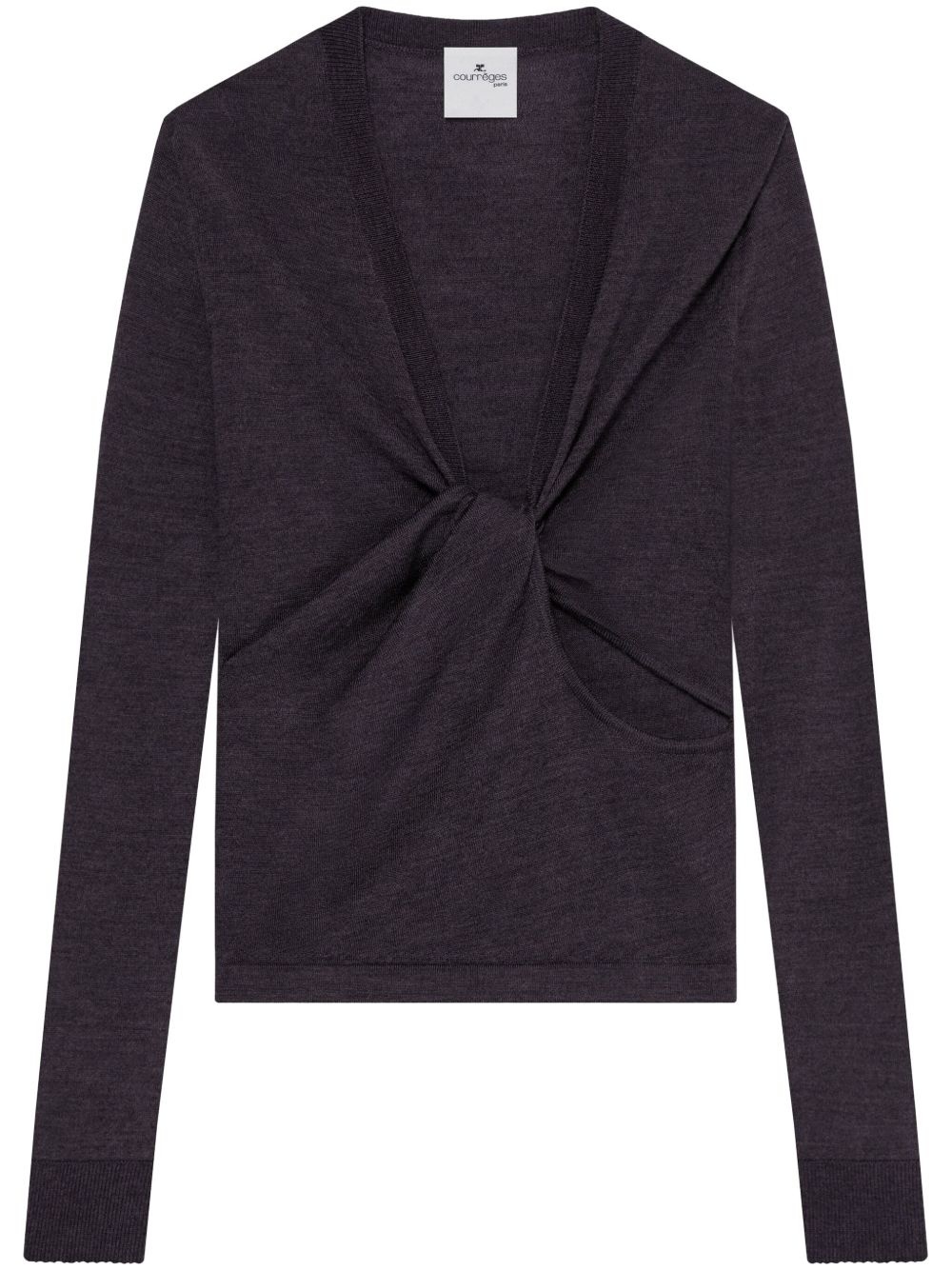 twist-detail jumper - 1