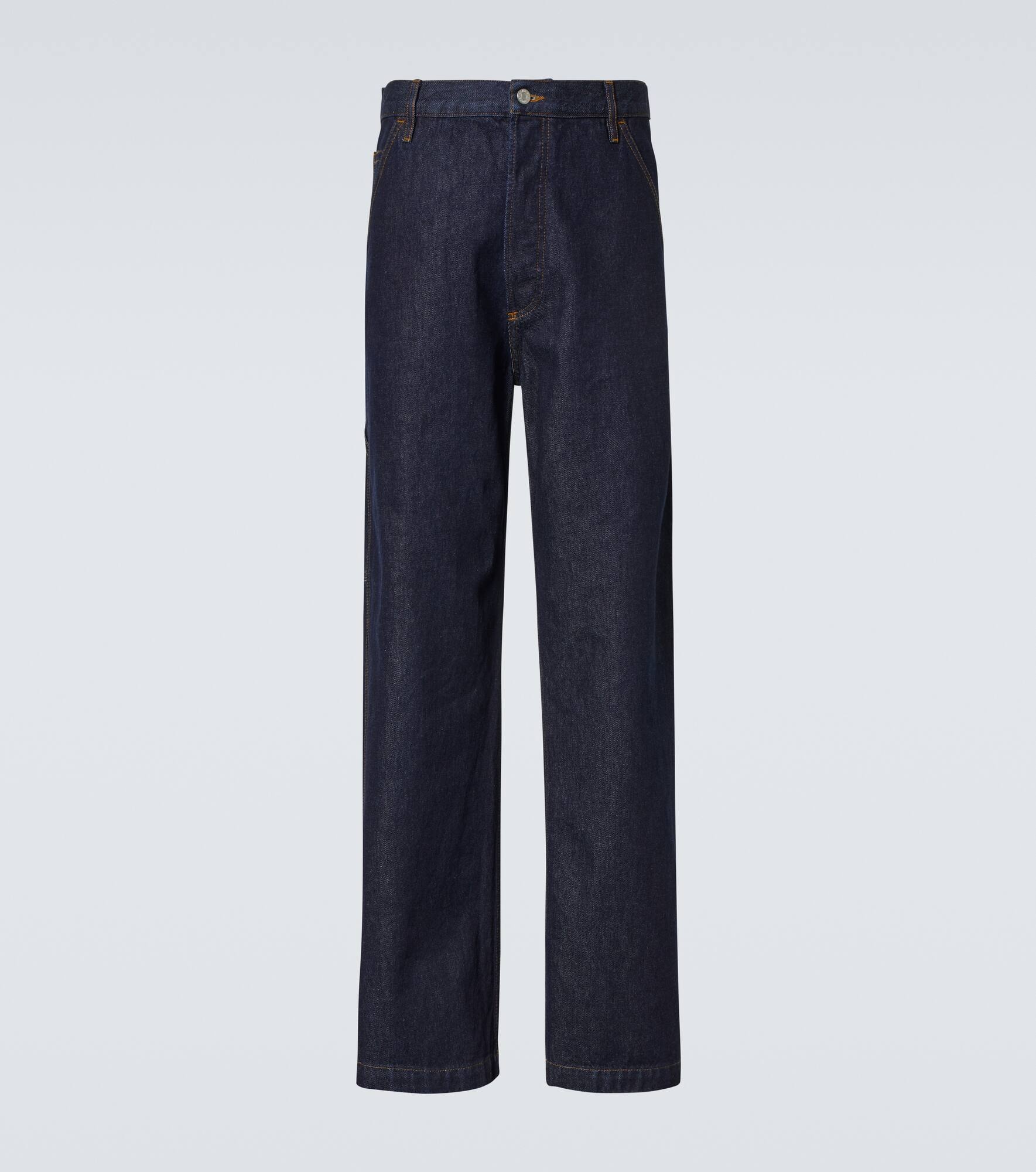 Mid-rise straight jeans - 1