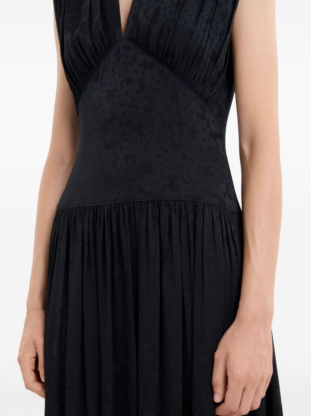 V-neck mini dress - 6