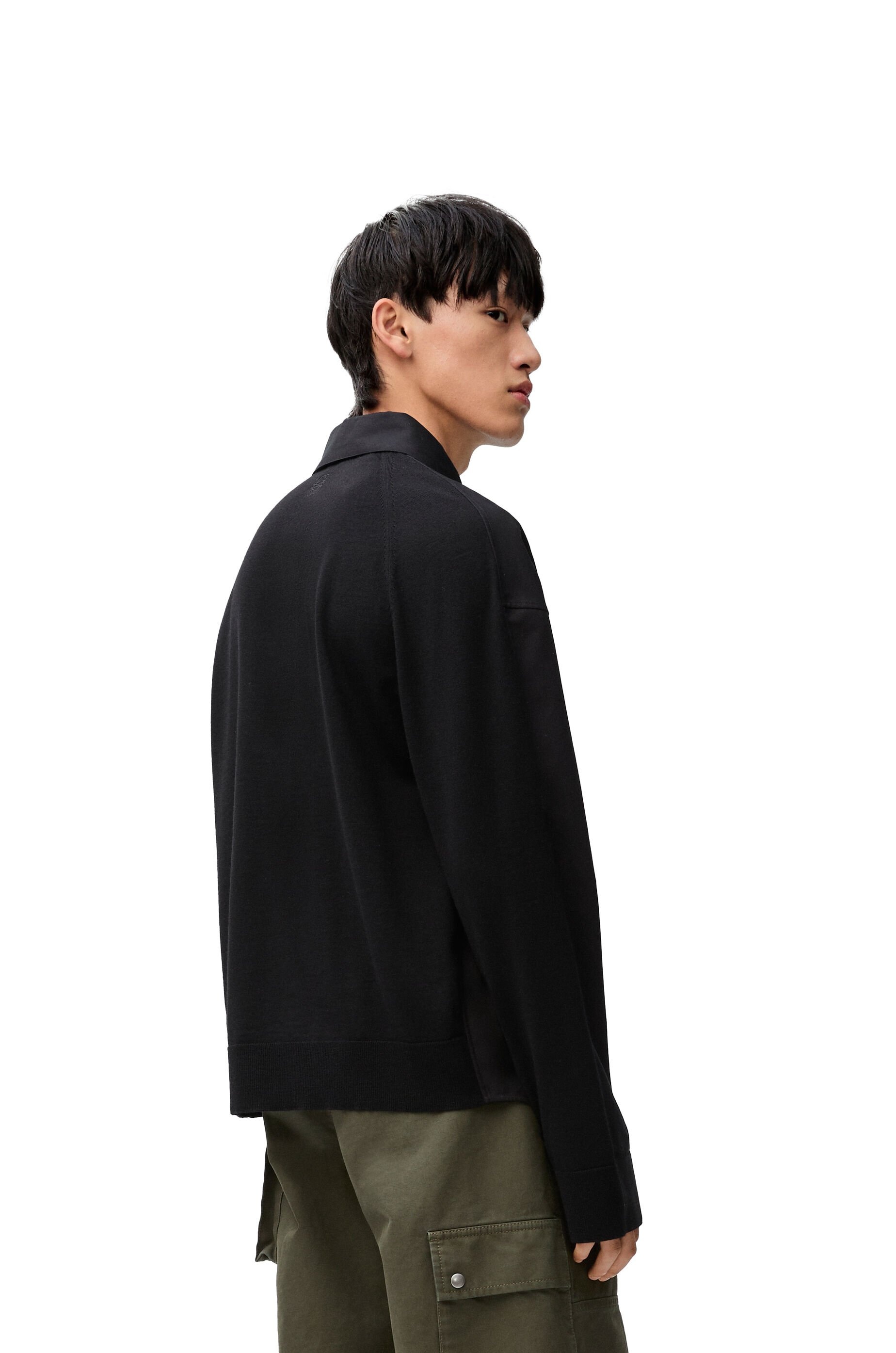 Hybrid shirt in cotton and wool - 4