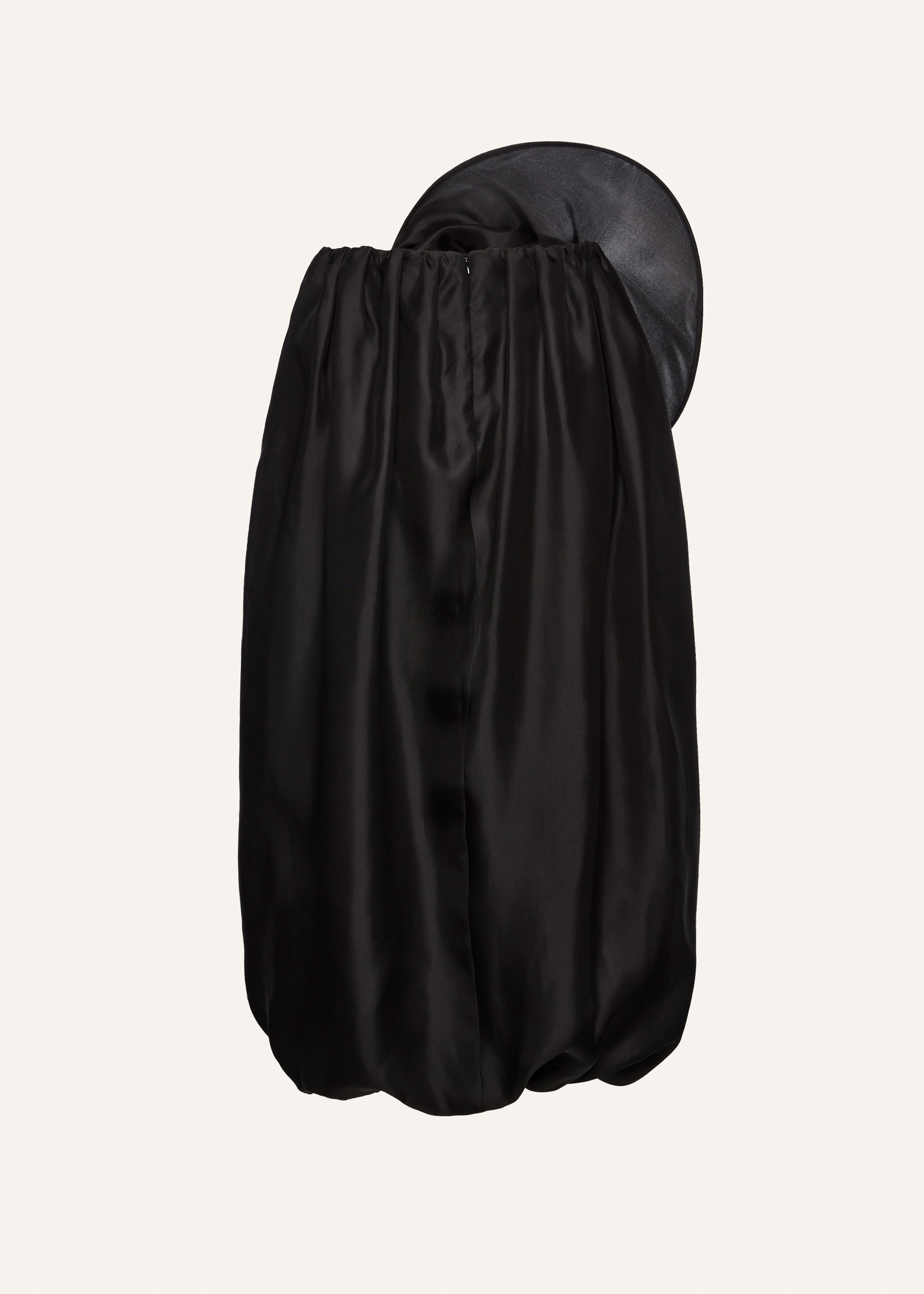Floral organza midi skirt in black - 2