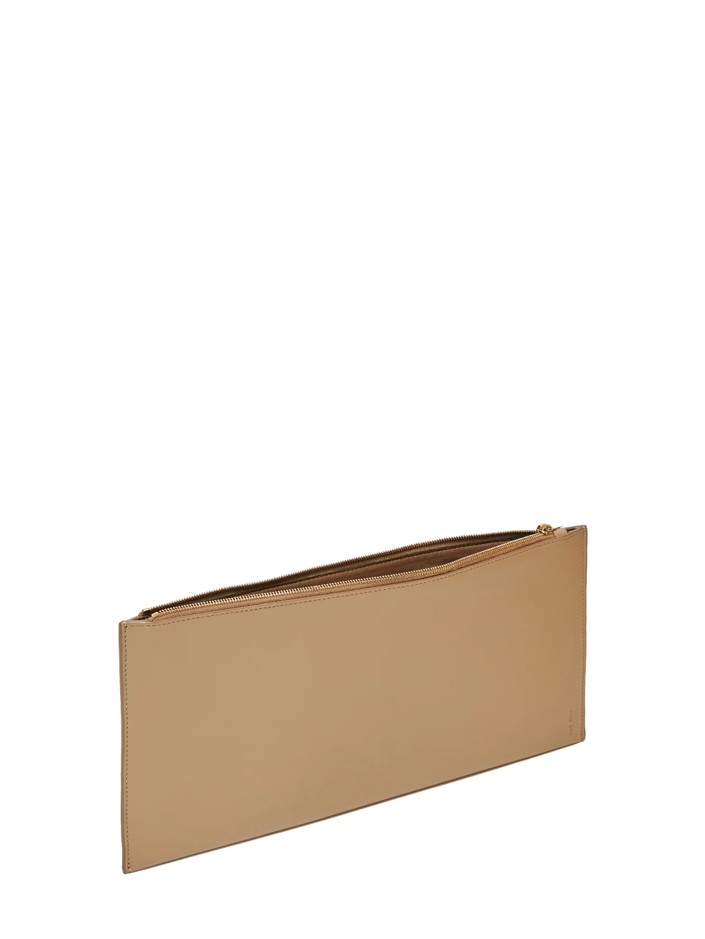 Flat rectangular leather clutch bag - 6