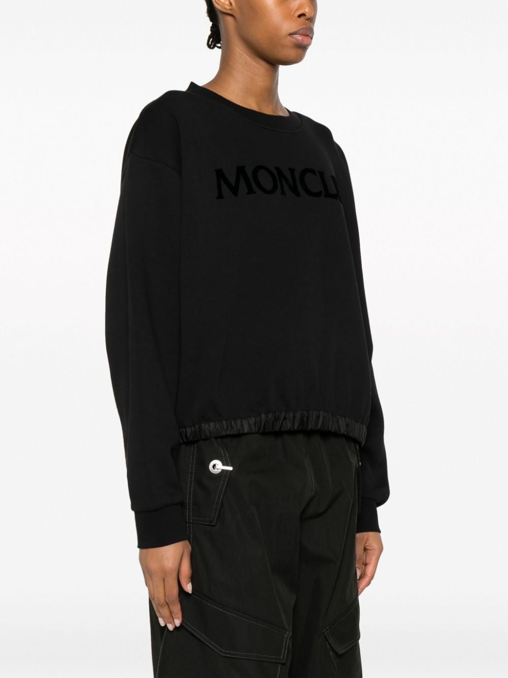 logo-print crew-neck sweatshirt - 3