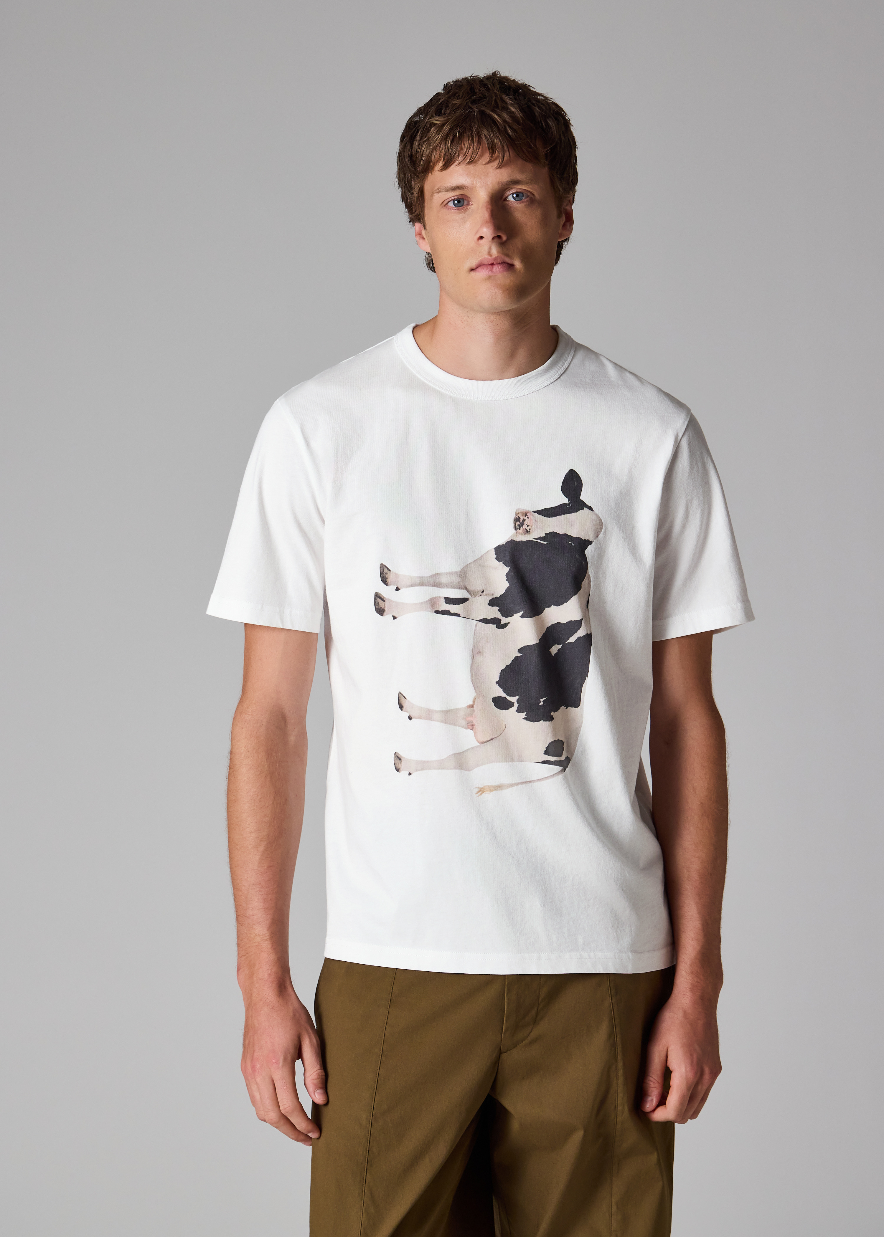 Paul Smith loves Barbour - Cow Print T-Shirt - 5