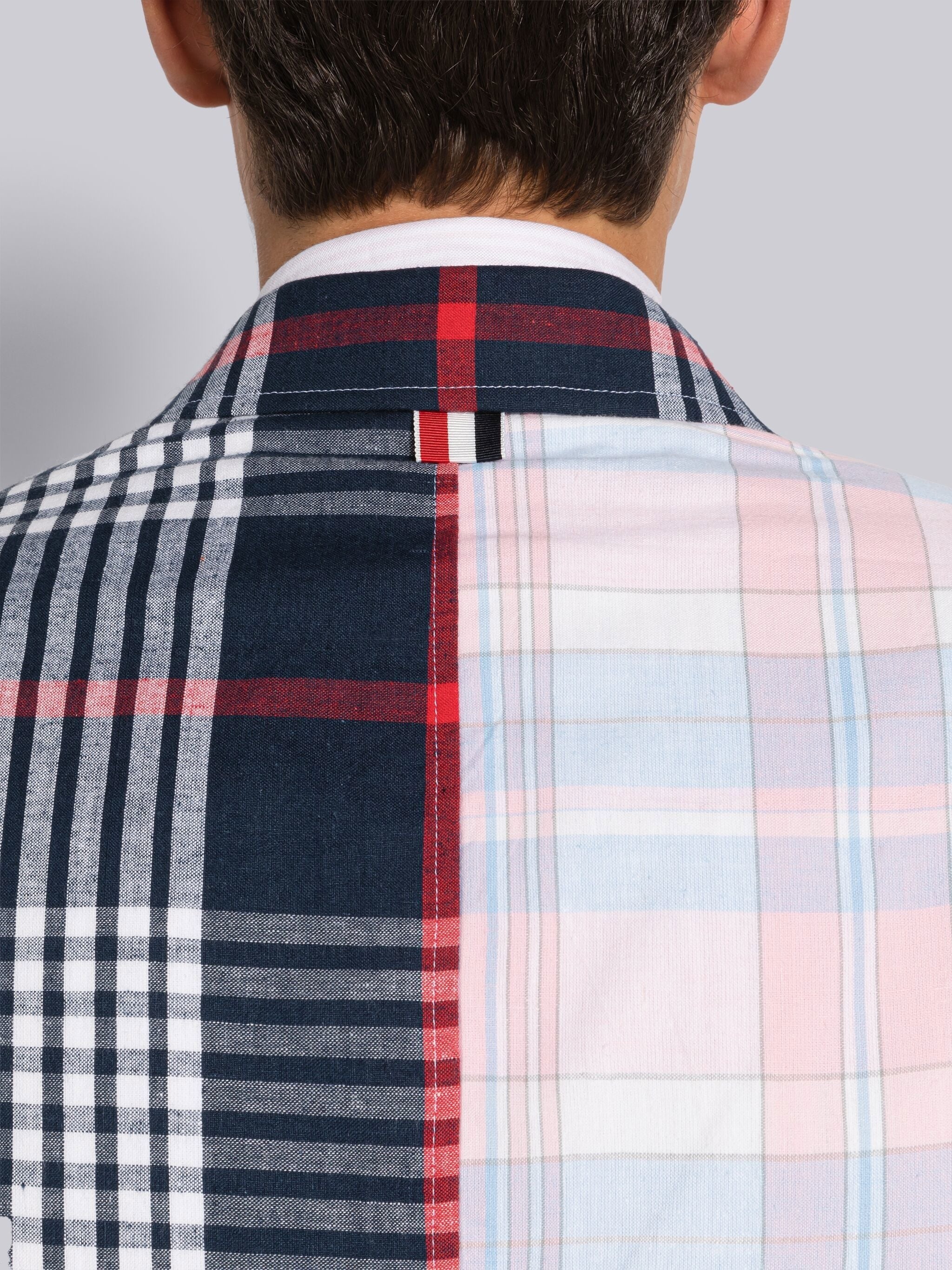 FUN-MIX MADRAS COTTON SACK SPORT COAT - 5