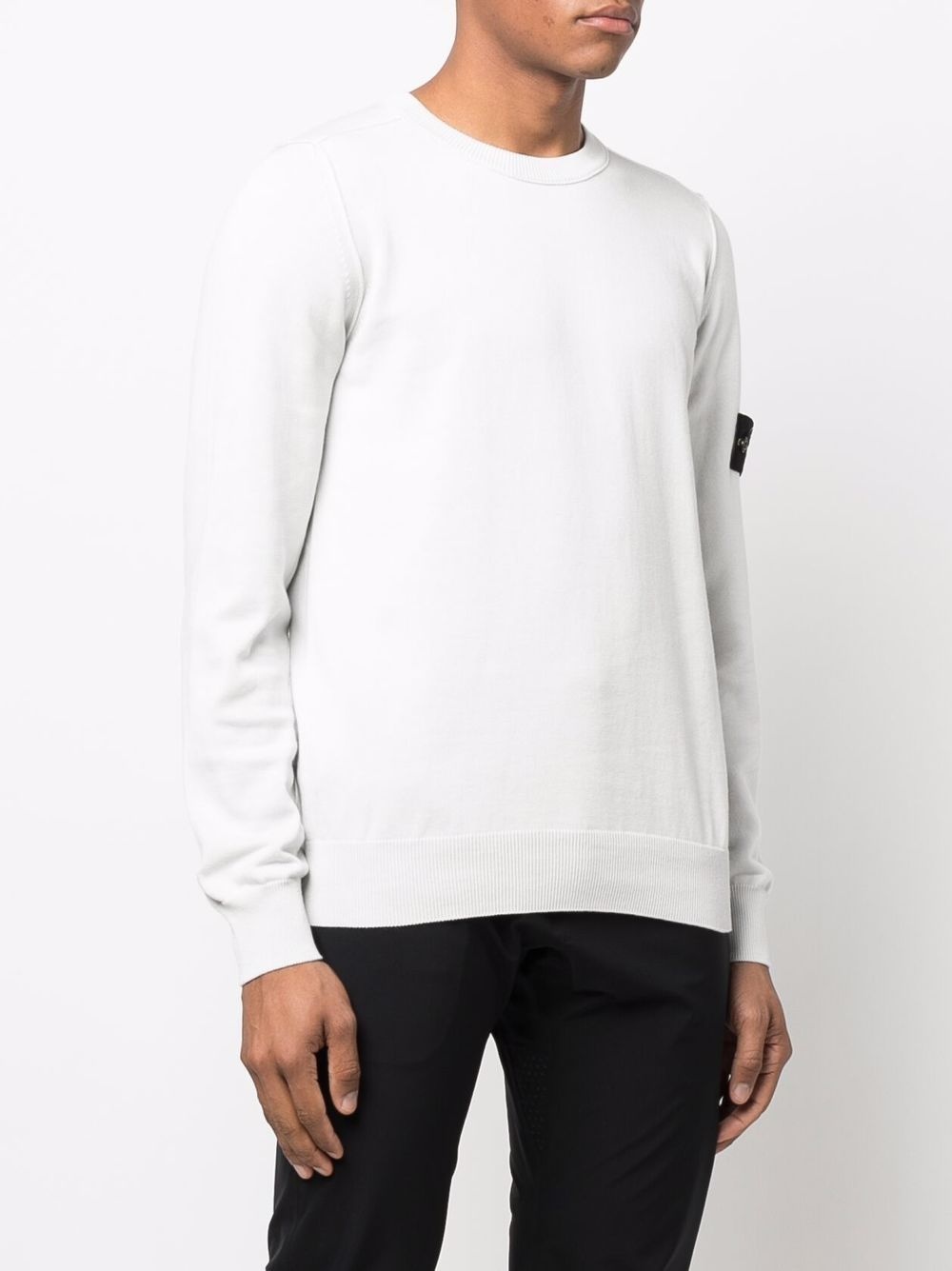 Compass badge crew-neck jumper - 3