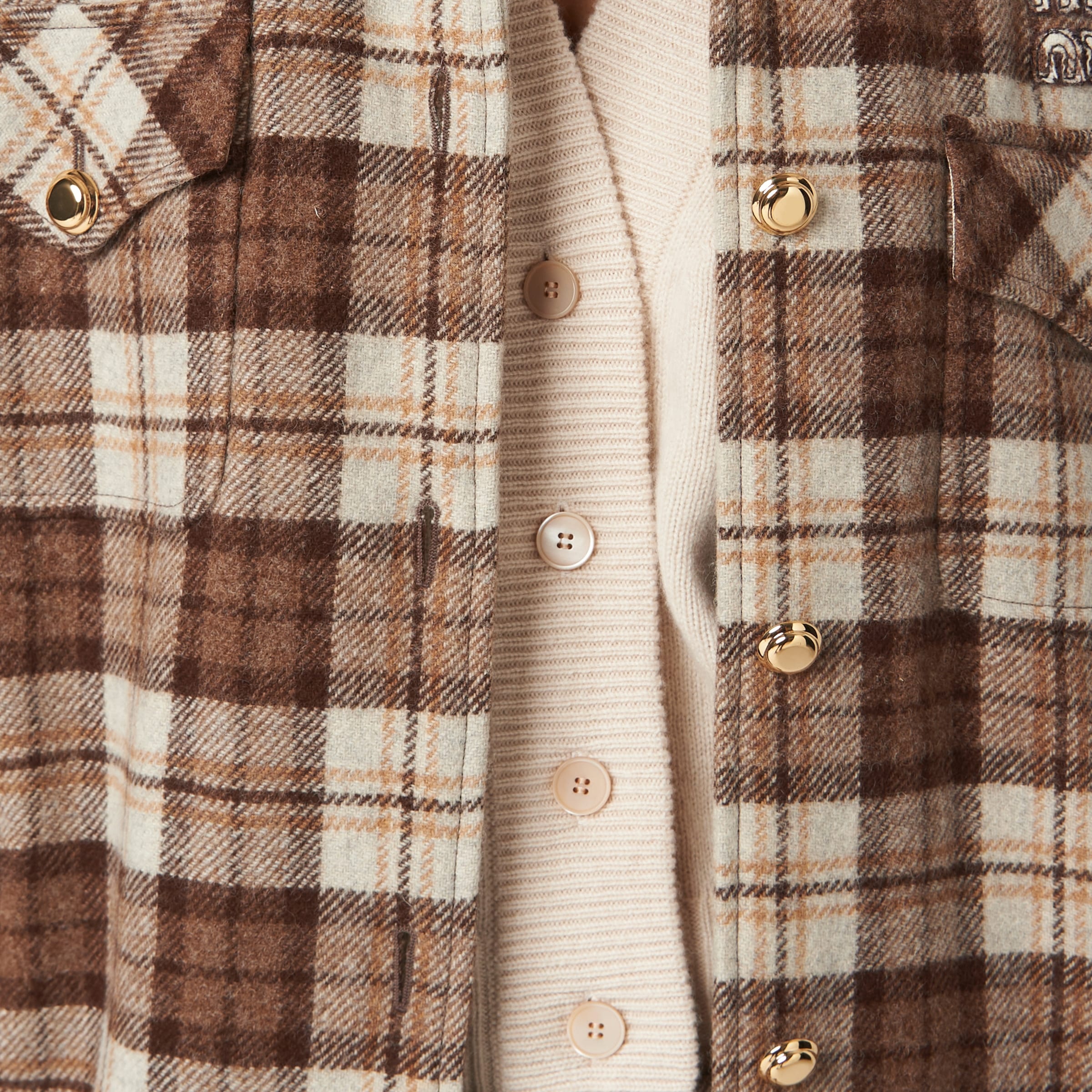 Cashmere and silk knit cardigan - 4