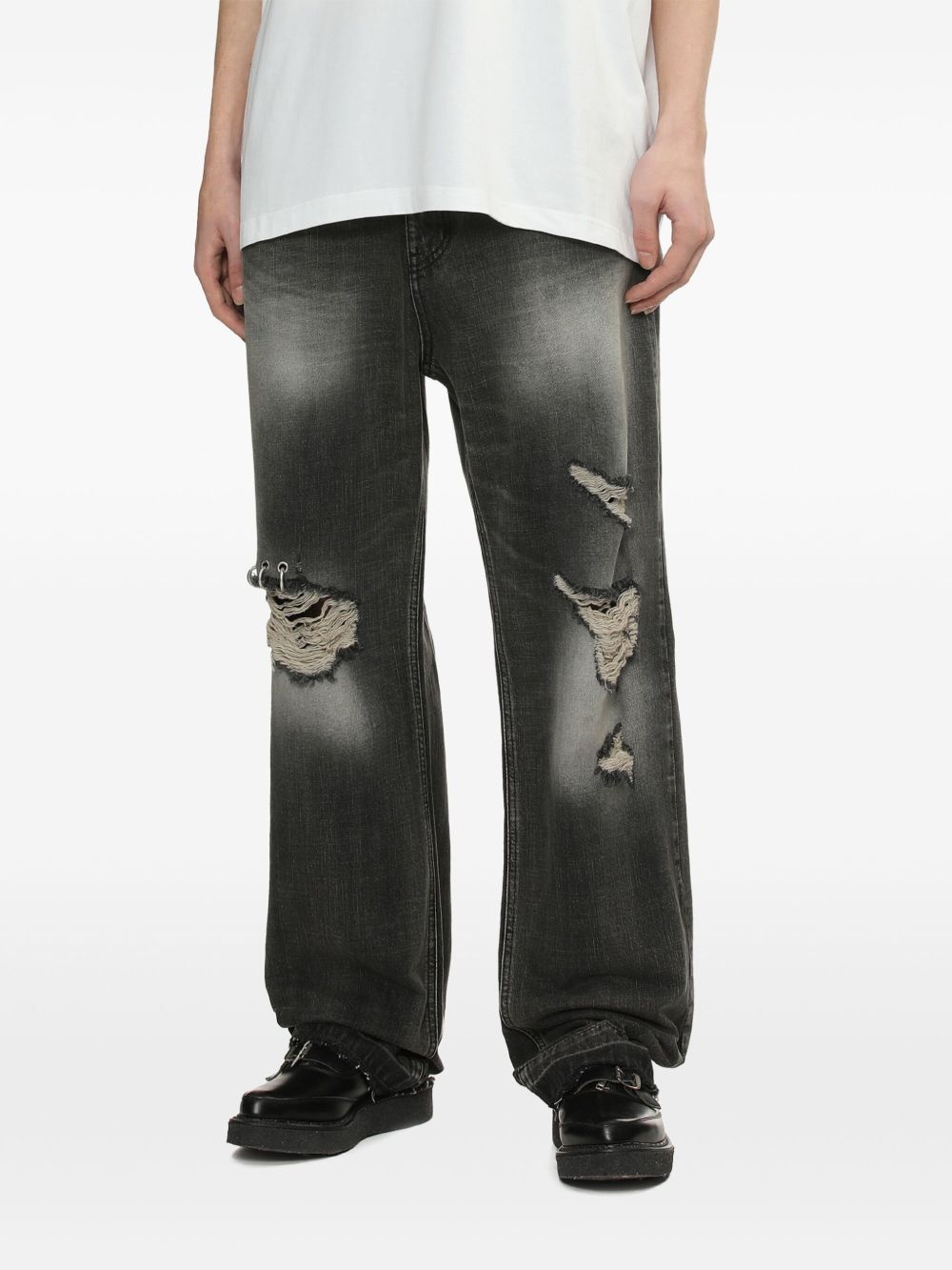 logo-patch jeans - 3