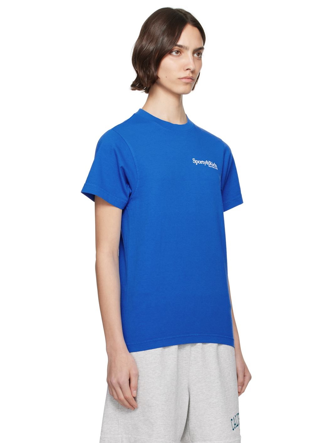 Navy 'Health is Wealth' T-shirt - 2