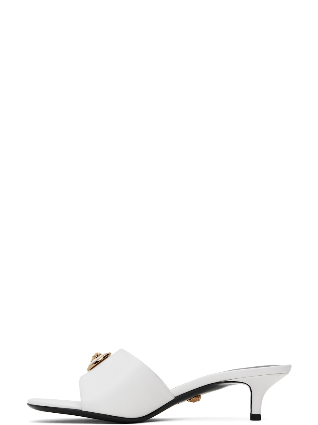 White Alia 45 mm Heeled Sandals - 3