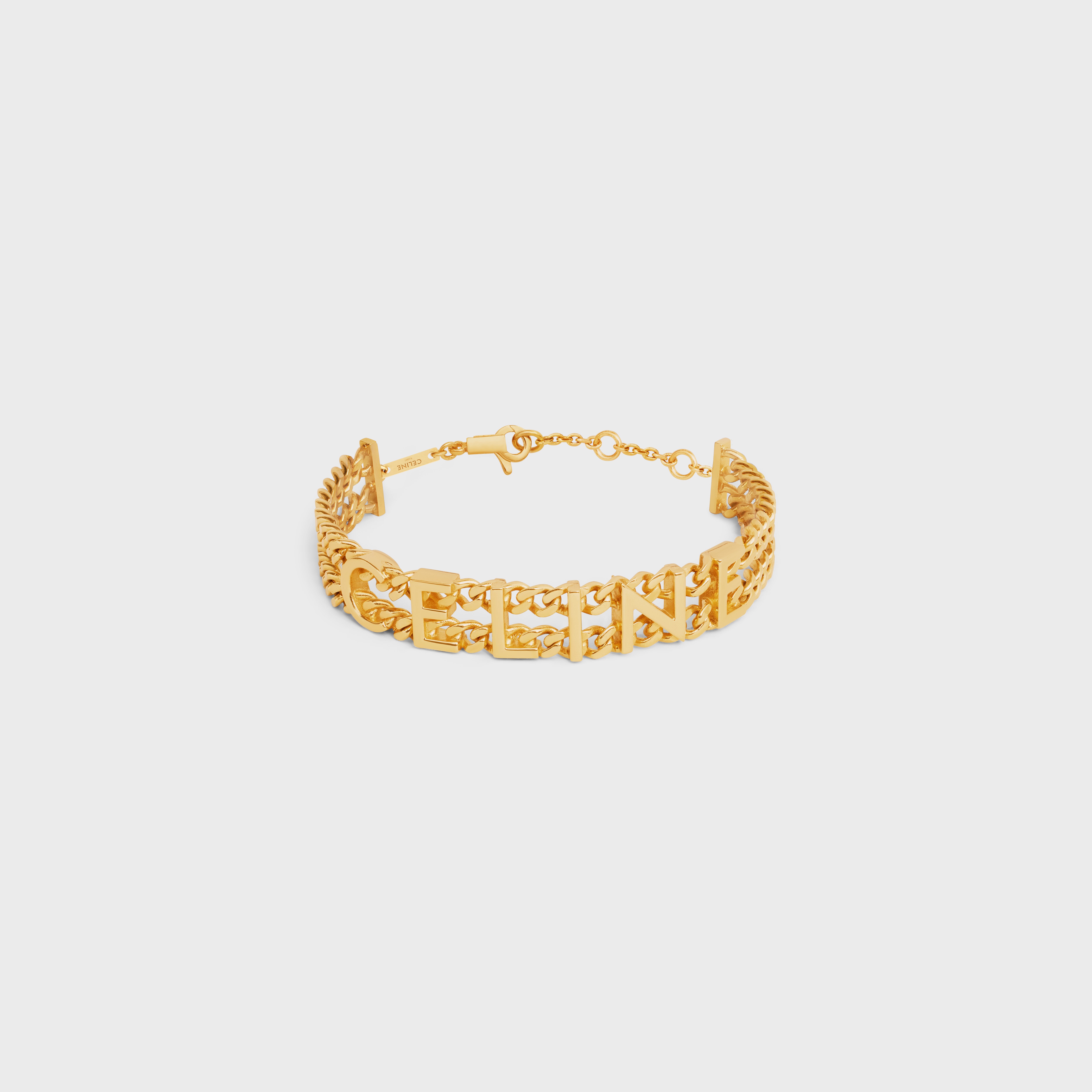Celine Gourmette Bracelet in Brass with Gold Finish - 1
