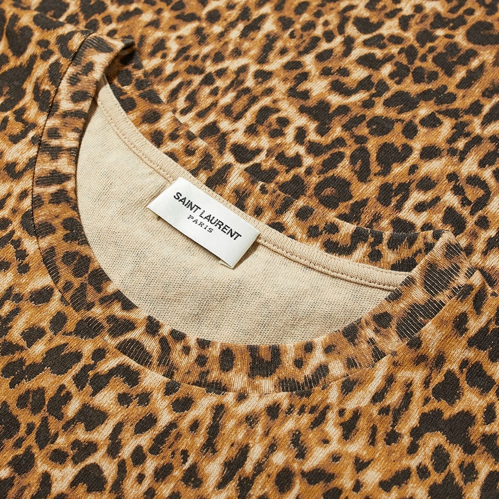 Saint Laurent Leopard Print Tee - 4