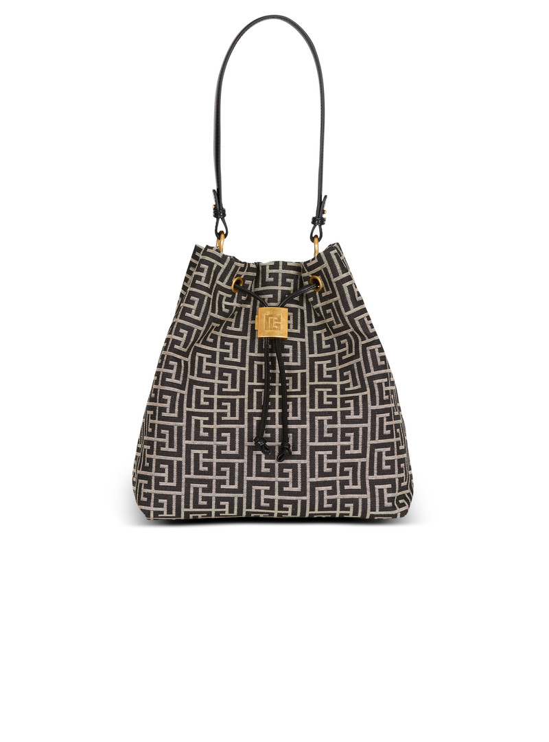 Pulse monogram jacquard backpack 1