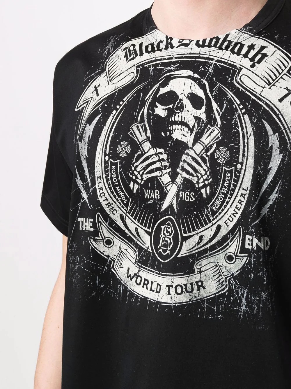 skull-print T-shirt - 5