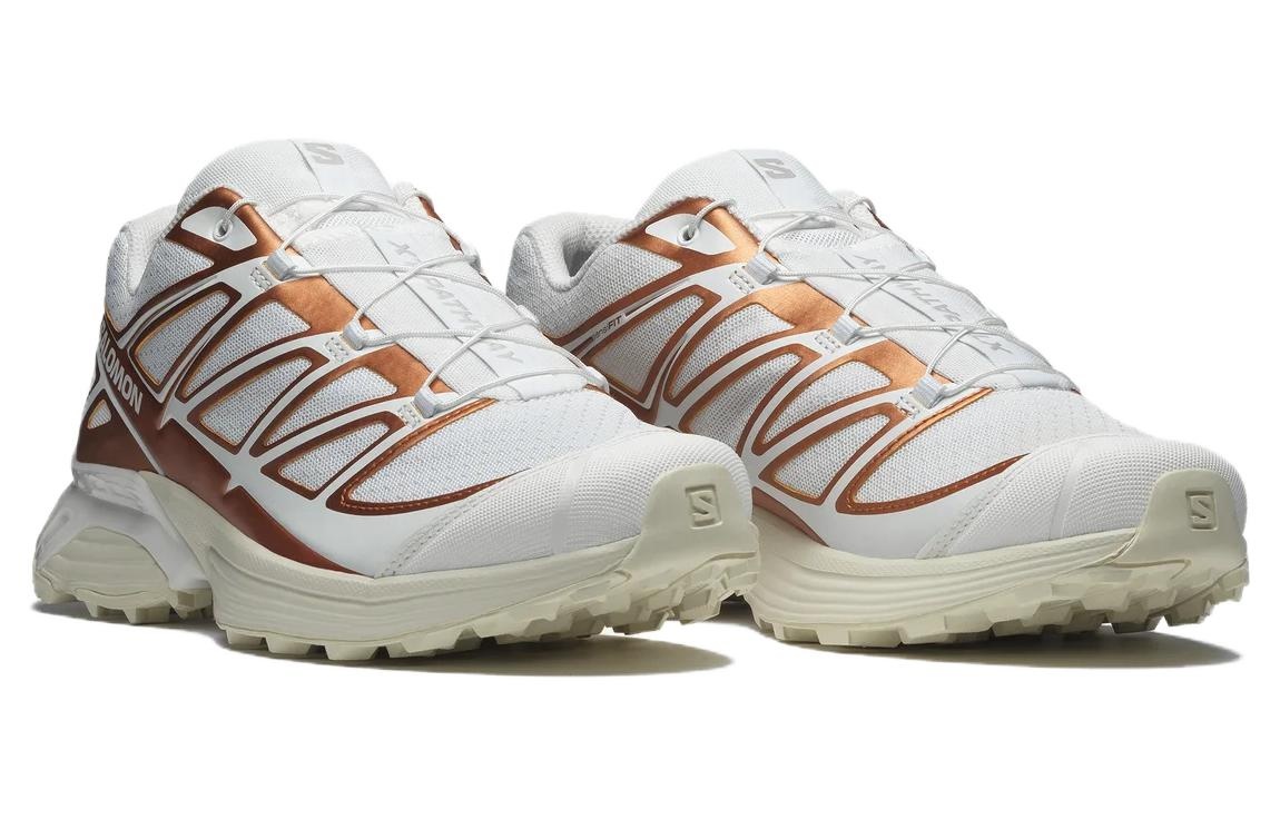 SALOMON XT-Pathway Metallic Sneakers 'White Ftw Copper Almond Milk' 474389 - 3
