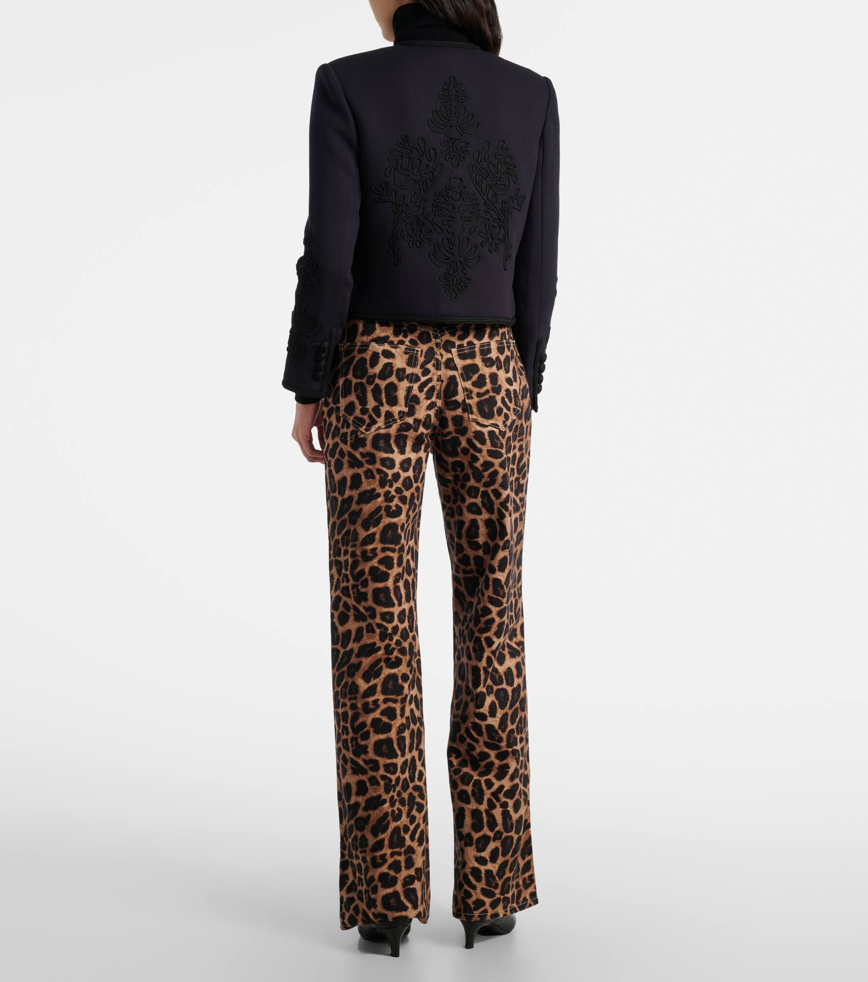 Latrell cropped embroidered jacket - 3