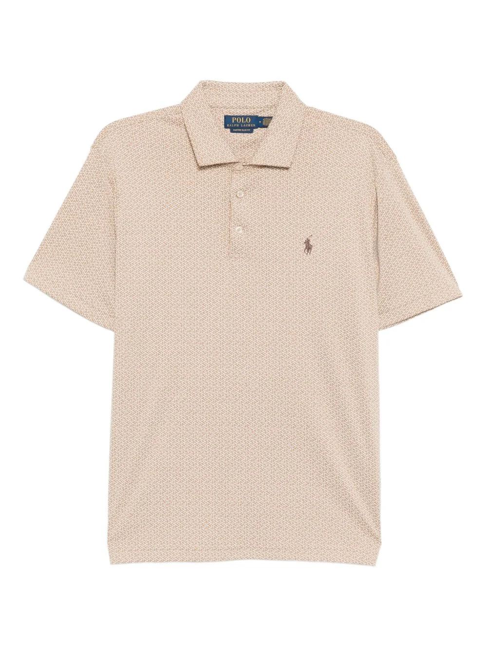 logo-embroidered polo shirt - 1
