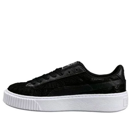 (WMNS) PUMA Basket Platform FO 'Black' 364091-02 - 1