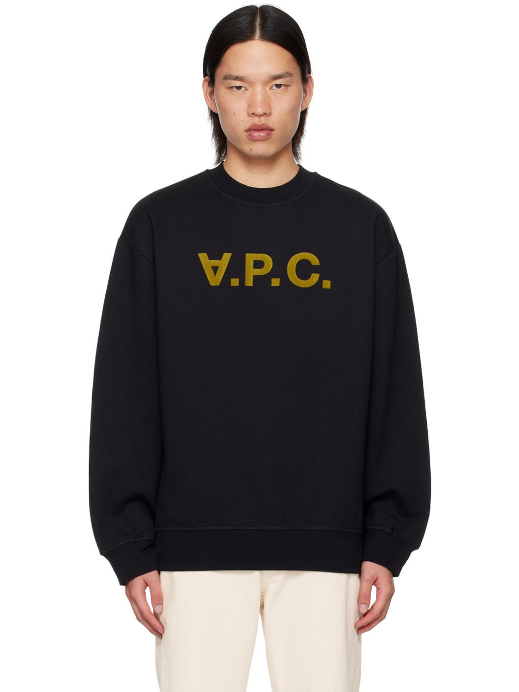 Black Oversize Grand 'V.P.C.' Sweatshirt - 1