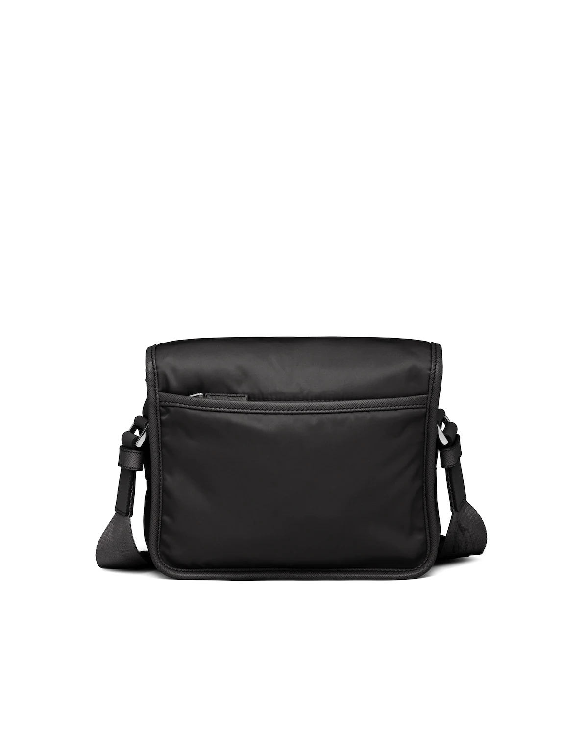 Nylon and Saffiano Leather Shoulder Bag - 4