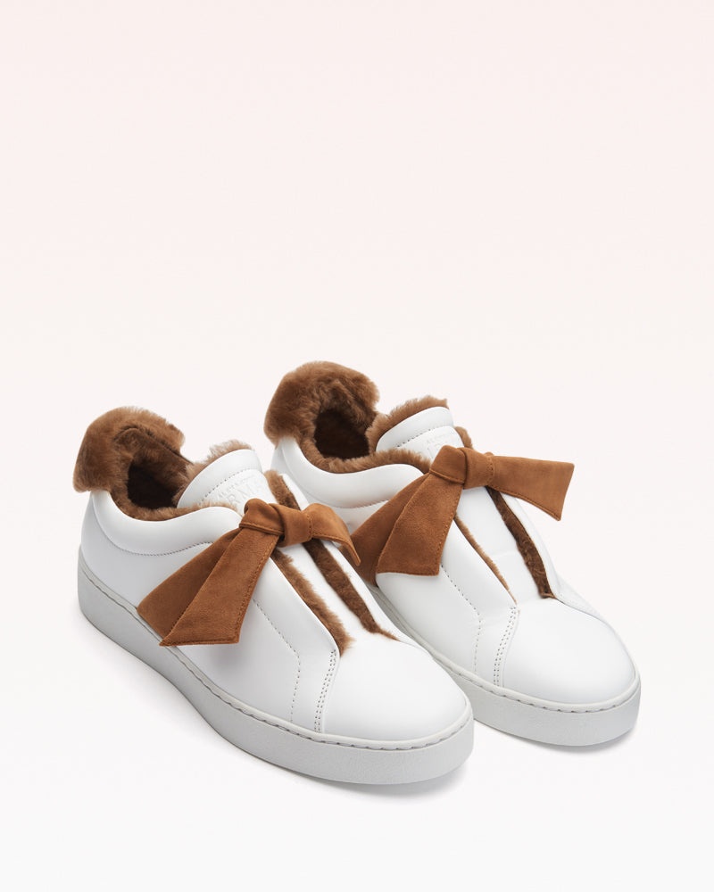 CLARITA SNEAKER SHEARLING COGNAC - 2