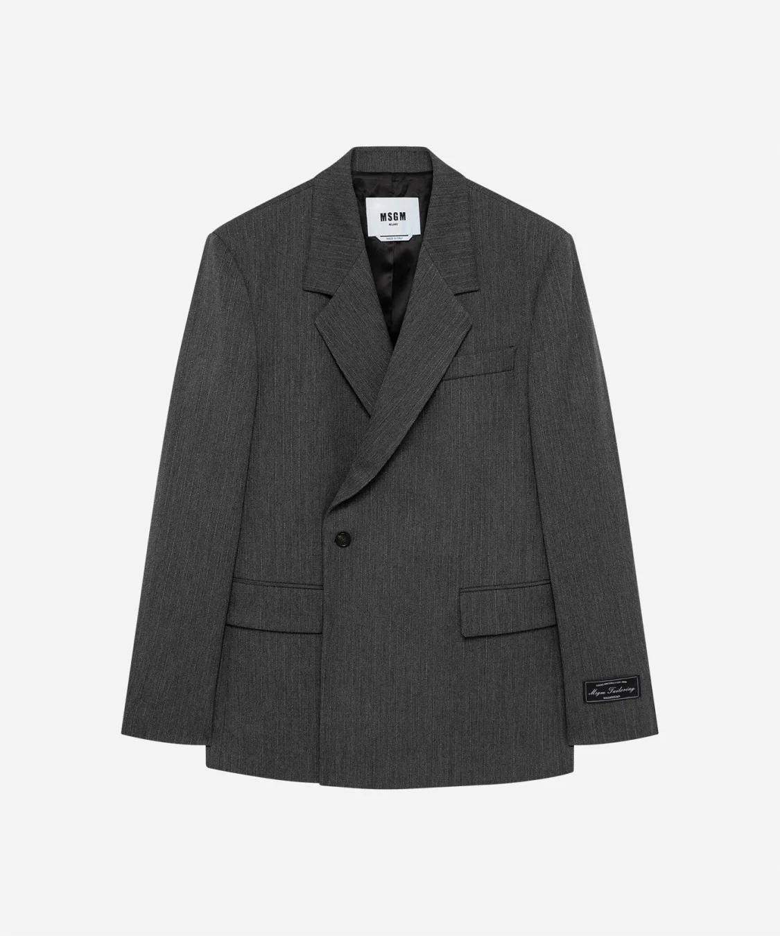Double-breasted pinstripe jacket - 1