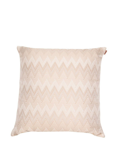 Missoni zig-zag embroidered cushion outlook