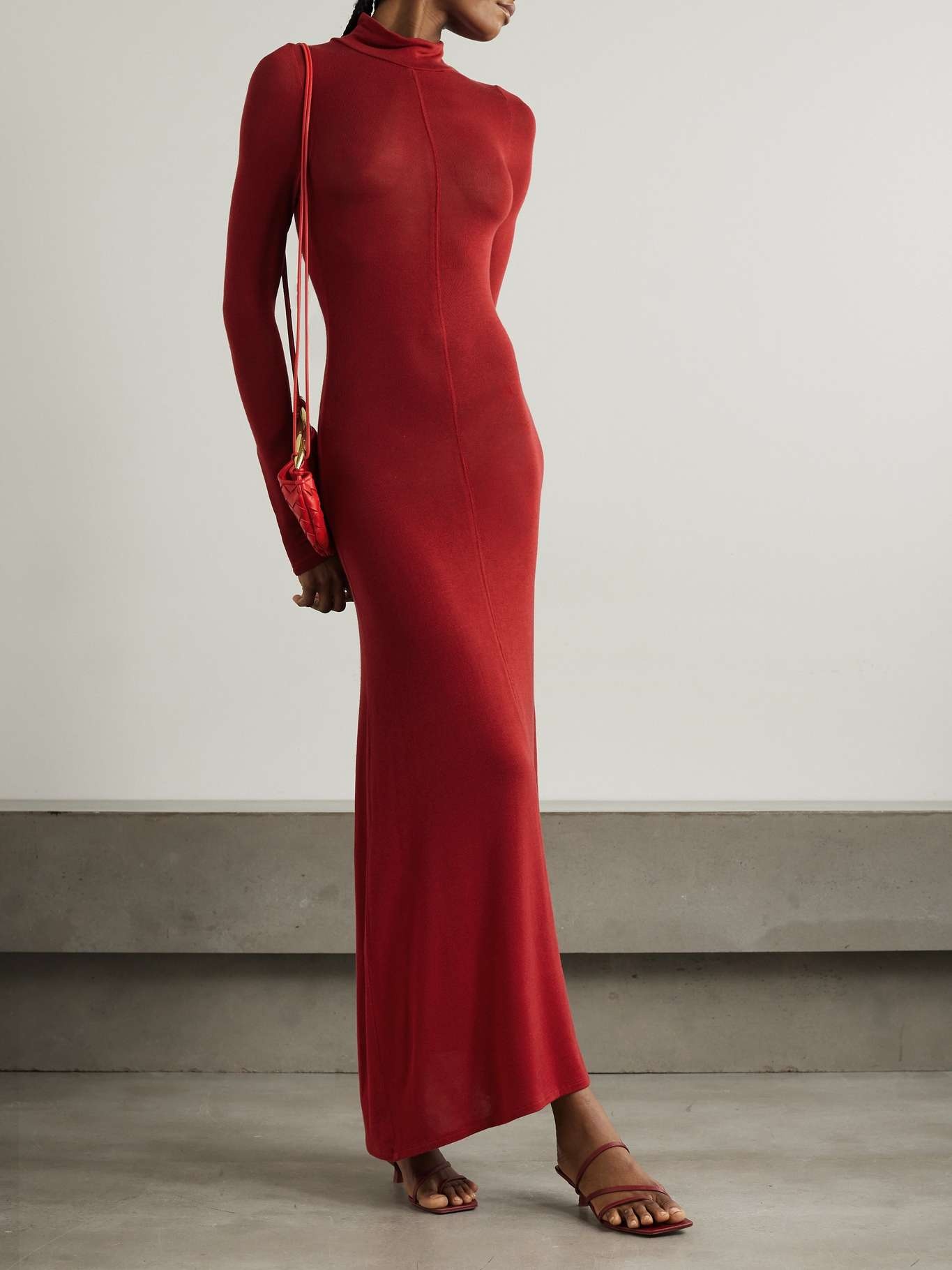 ST. AGNI Stretch-wool turtleneck maxi dress | netaporter | REVERSIBLE