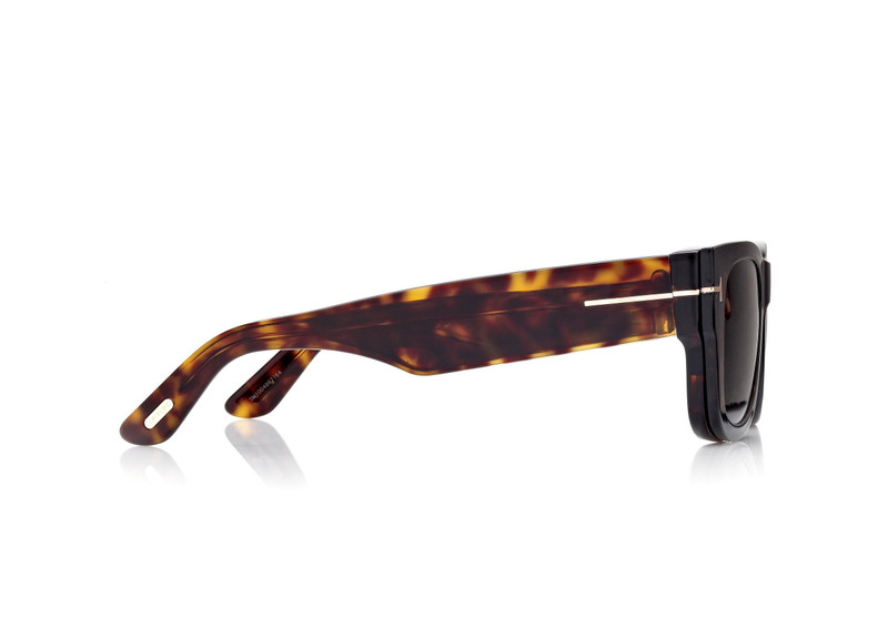 BLUE BLOCK SQUARE OPTICALS WITH CLIP ON SUNGLASSES 3