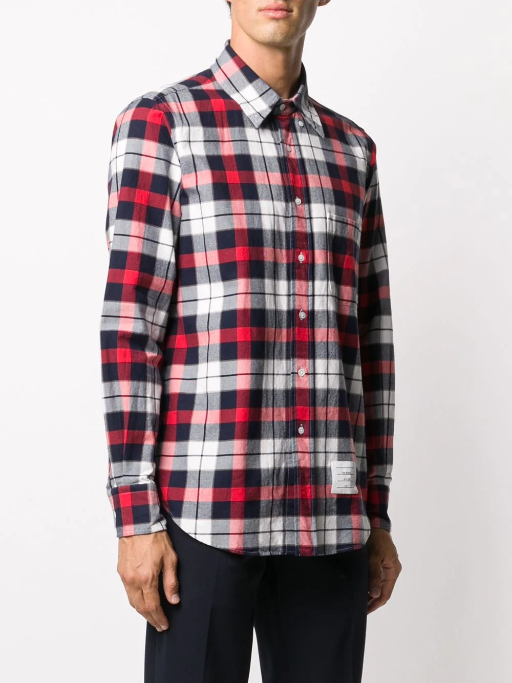 plaid cotton shirt - 3