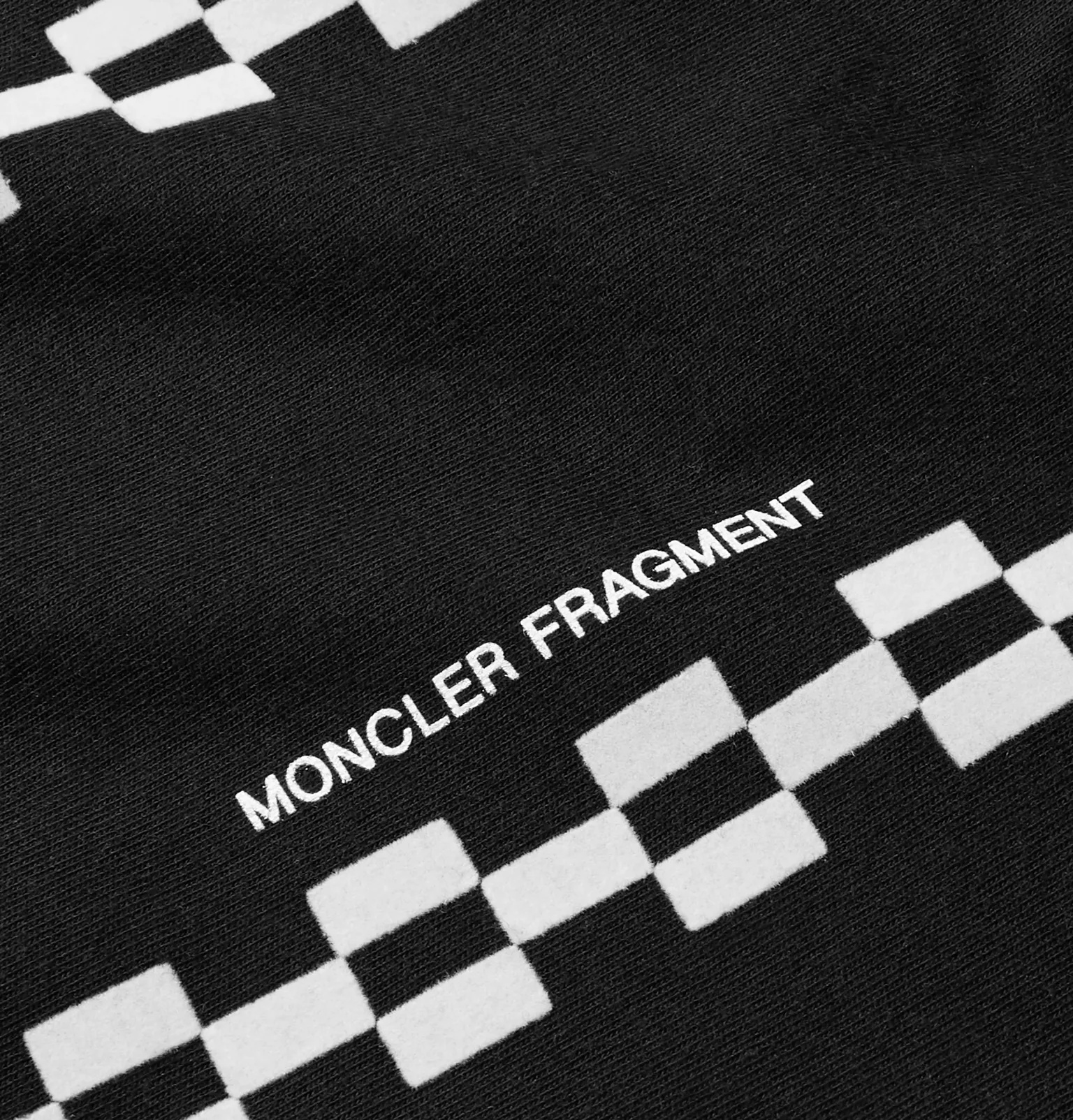 7 Moncler Fragment Flocked Logo-Print Cotton-Jersey T-Shirt - 3