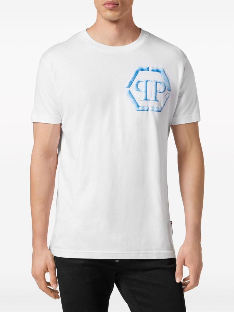 SS Hexagon-print cotton T-shirt 3