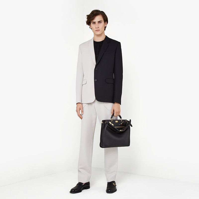 Black leather loafers 5