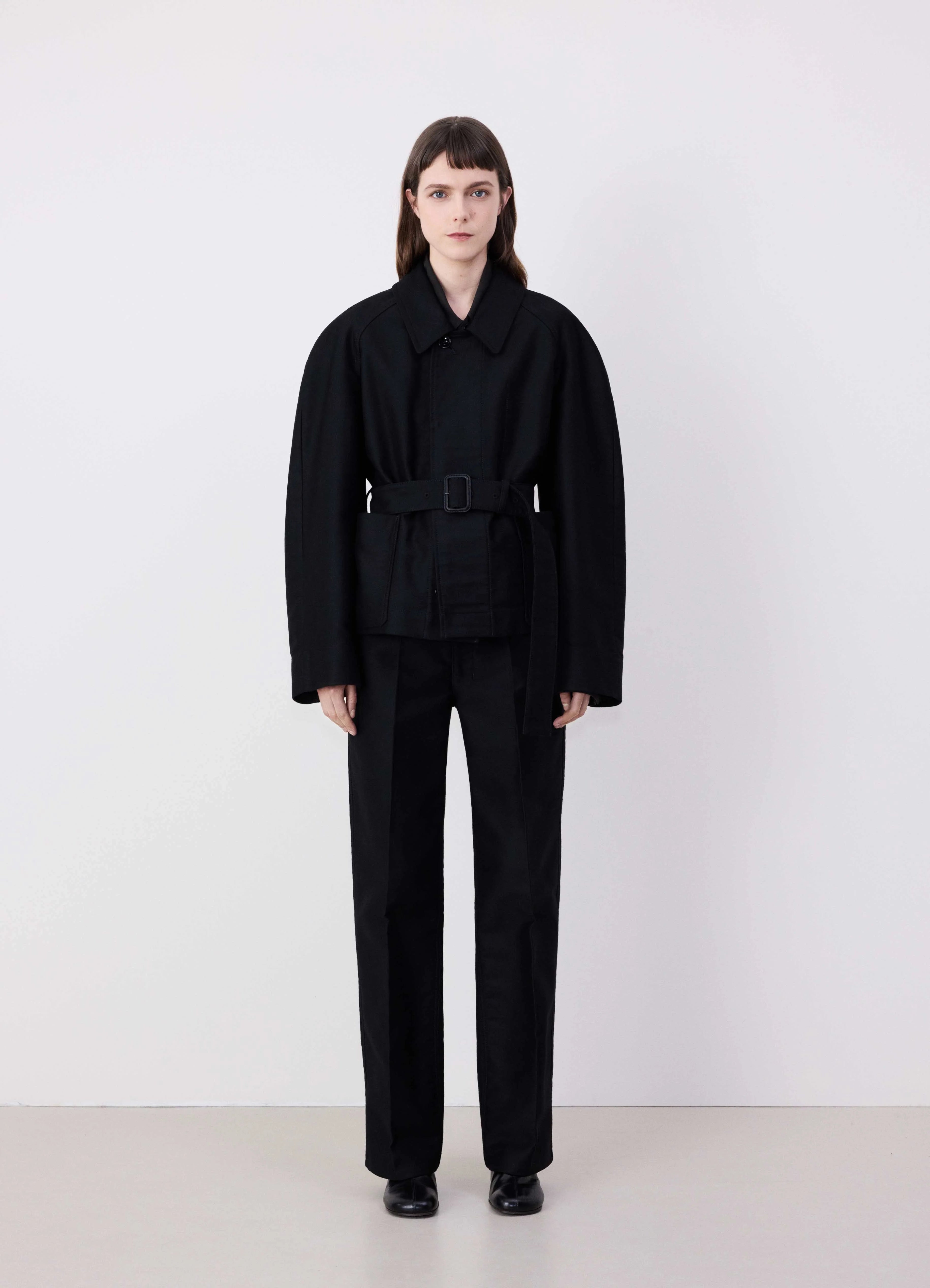 BELTED TWO POCKET JACKET - 2