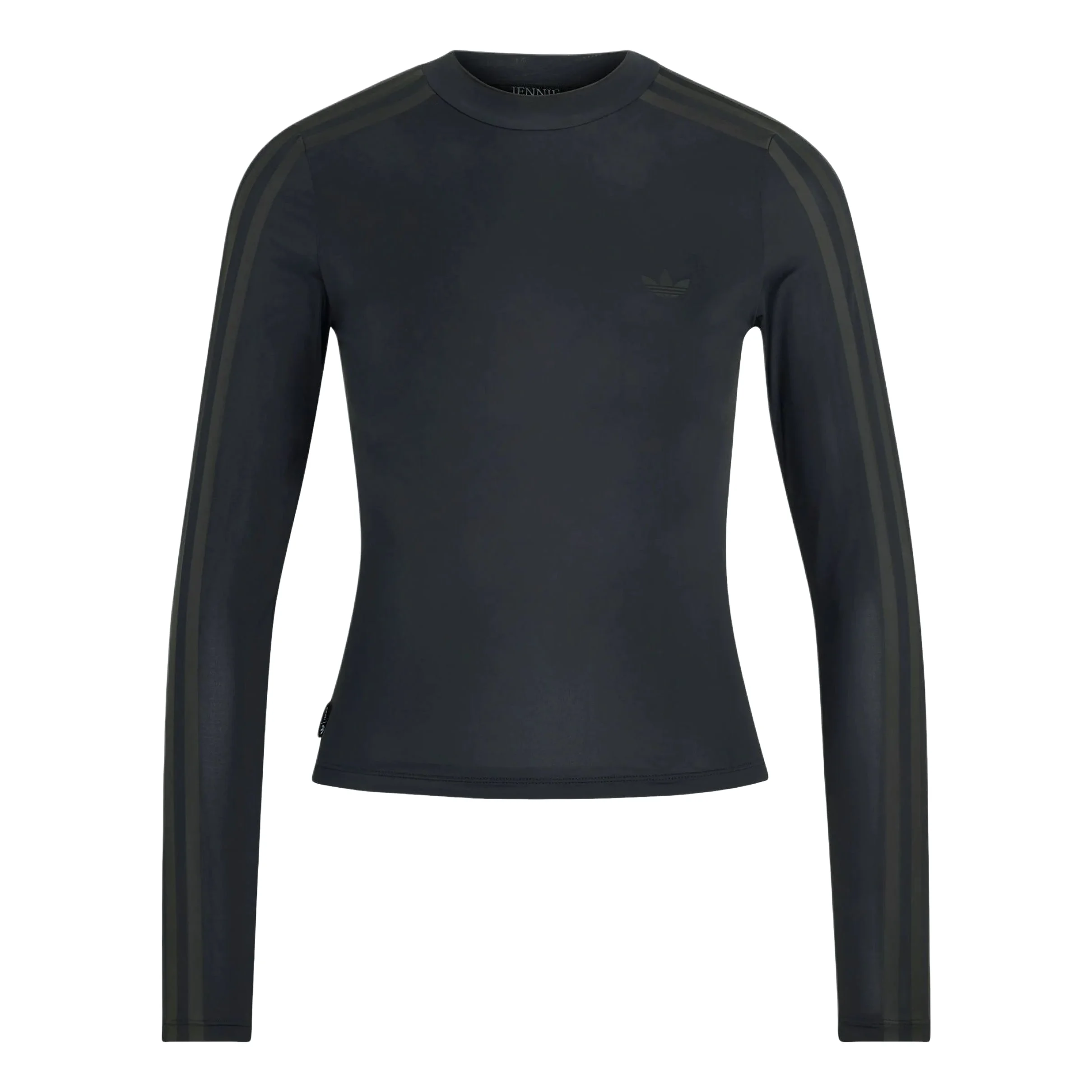(WMNS) adidas x Jennie Sheer Long Sleeve T-Shirt Asia Sizing 'Black' LD8931 - 1