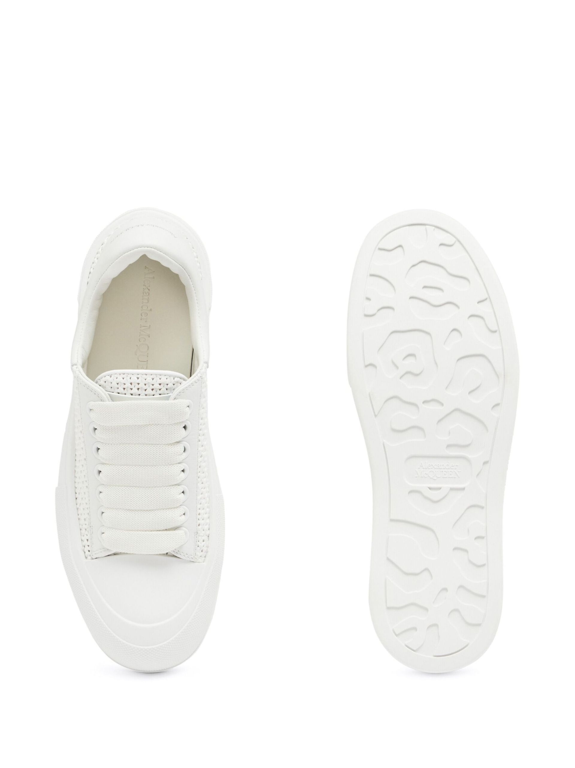 White Deck Plimsoll Woven Sneakers - 4