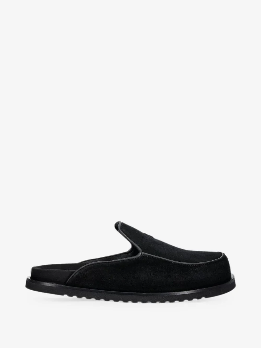 suede slip-on mules - 1