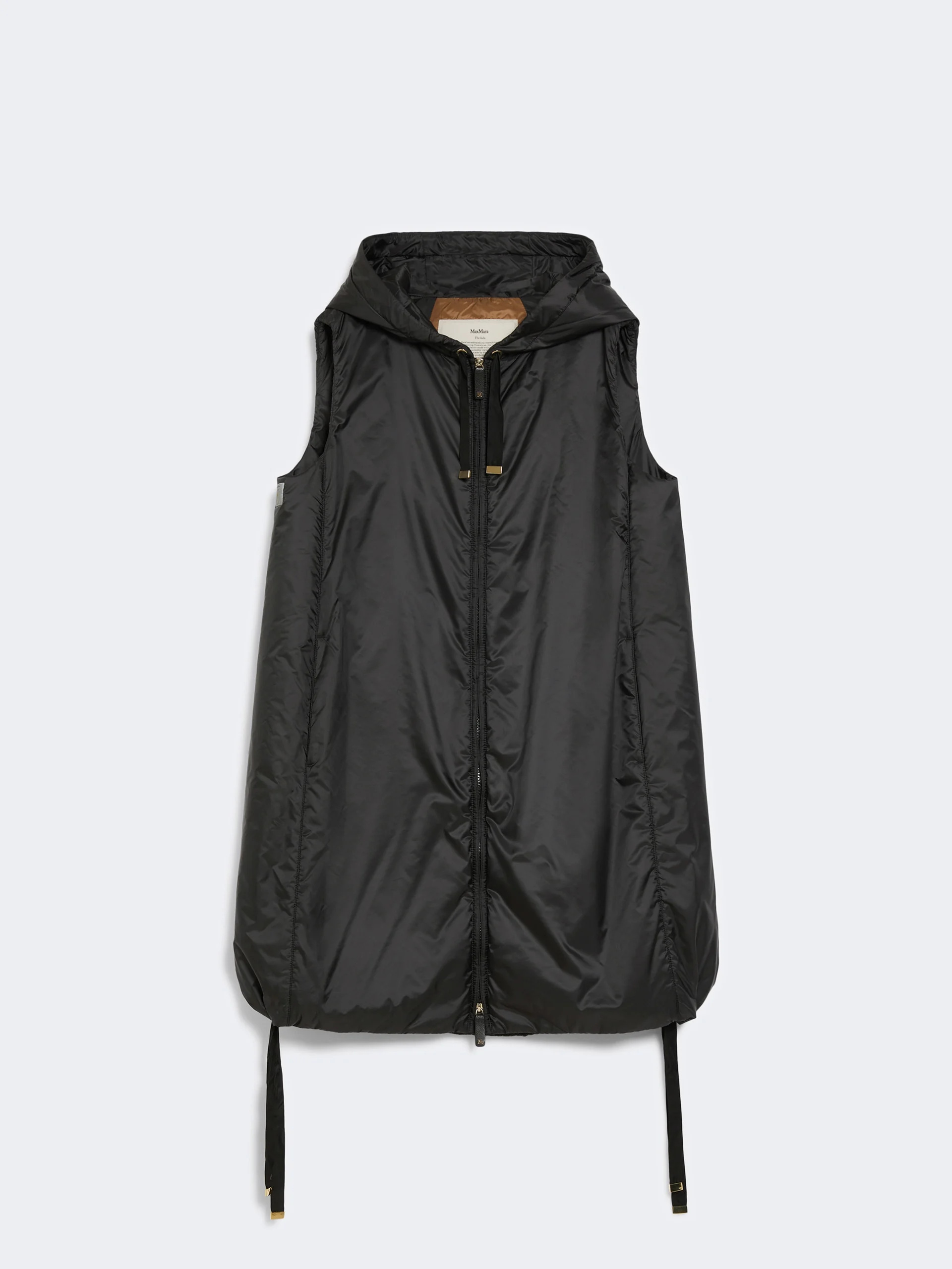 GREENGI Water-repellent canvas gilet - BLACK - 1