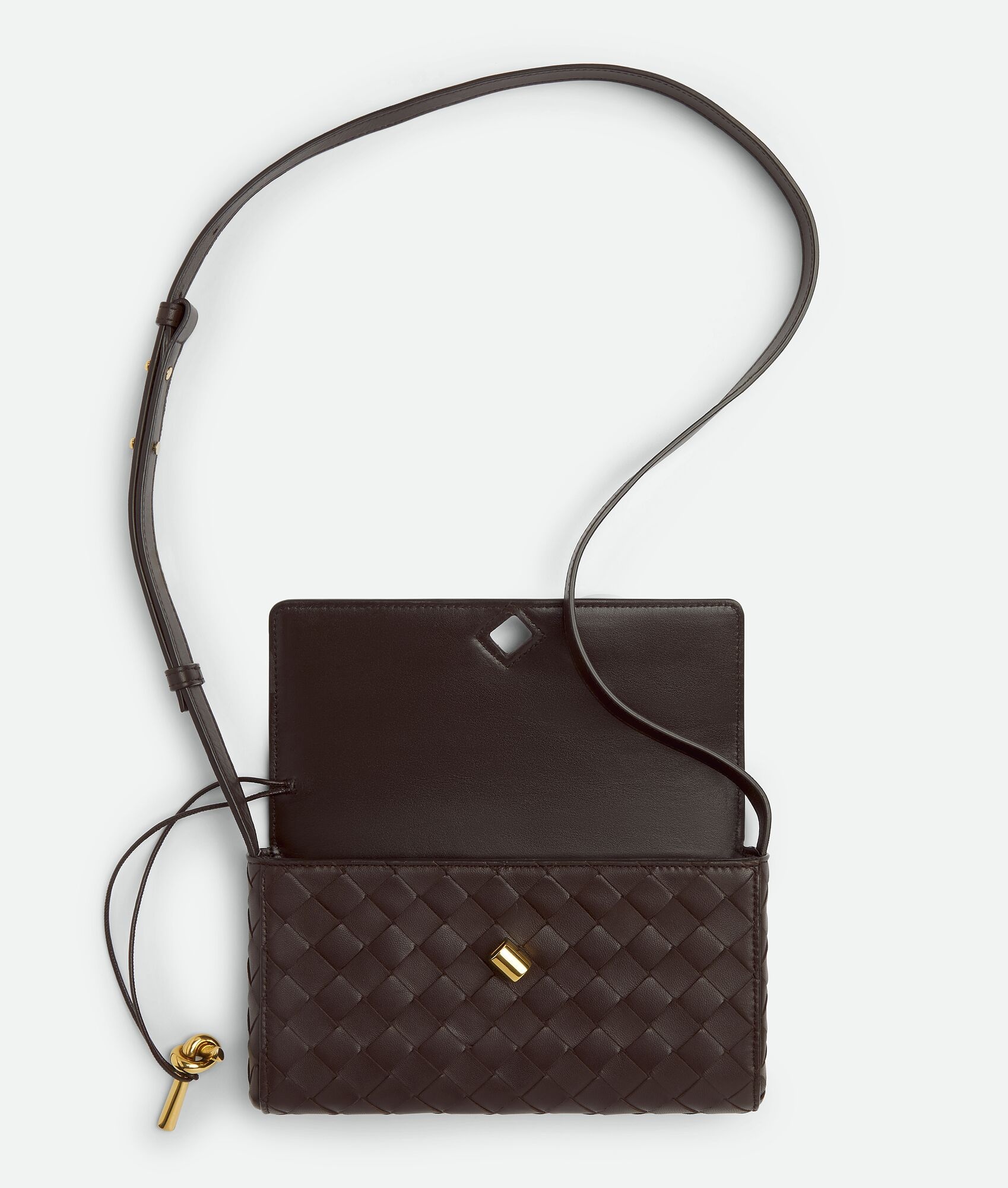 Bottega Veneta Mini Leather Intrecciato Loop Cross-Body Bag | Harrods JM