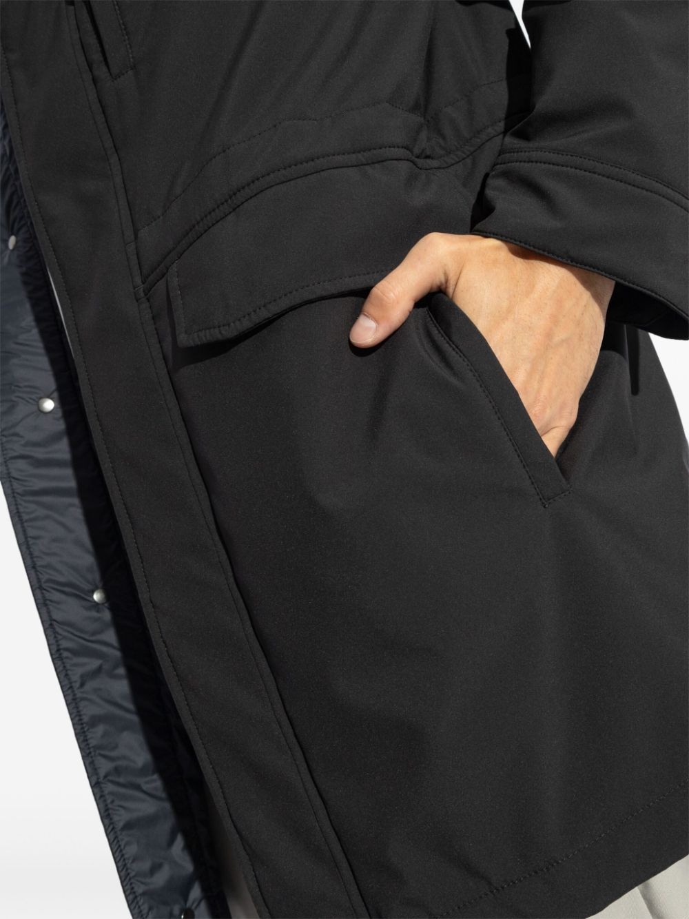 Brioni drawstring-hood field jacket | REVERSIBLE